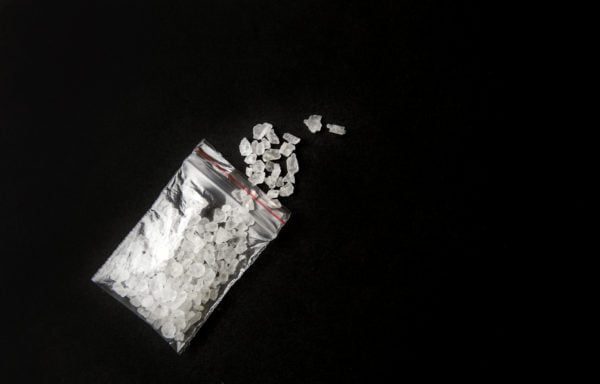 Cocaína en una bolsa pequeña
